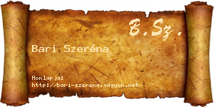 Bari Szeréna névjegykártya